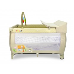 Cuna de Viaje Asalvo Mix Plus Los Tres Cerditos Beige