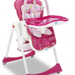 Cadeira Alta Evolutiva Asalvo Elegant London Pink