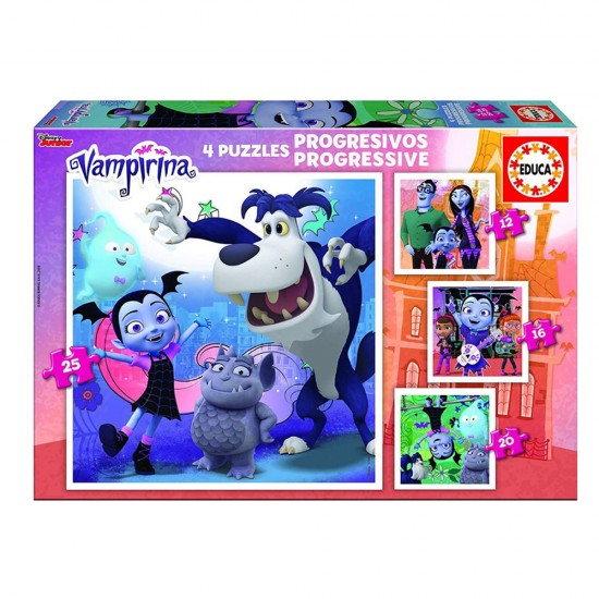 4x Puzzle Progresivo Vampirina