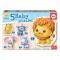5 Baby Puzzles Animais Selvagens