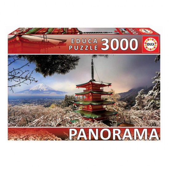 Puzzle 3000 Monte Fuji y Pagode Chureito Panorama