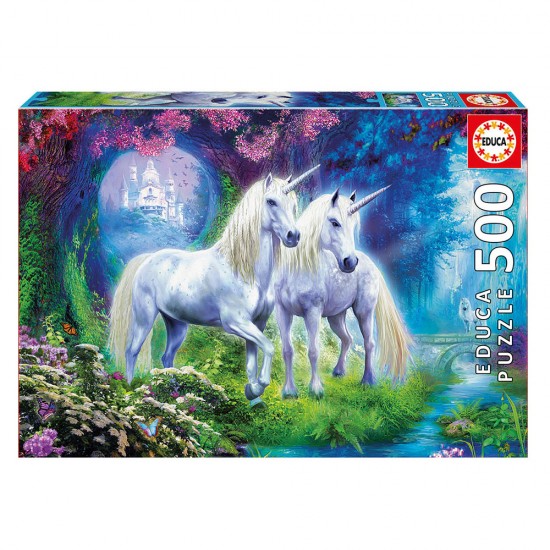 Puzzle 500 Unicornios en el Bosque