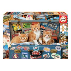 Puzzle Junior 200 Gatinhos Viajantes