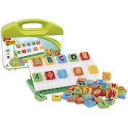 Unico Maleta com Letras e Números 54 Peças