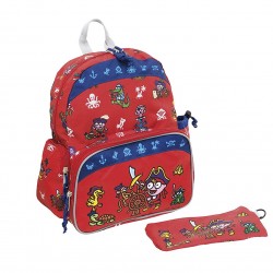 Laken Red Children's Backpack with Thermal Pocket for Children Over 3 years old Katuki Saguyaki Laken Red Children's Backpack with Thermal Pocket for Children Over 3 years old Katuki Saguyaki