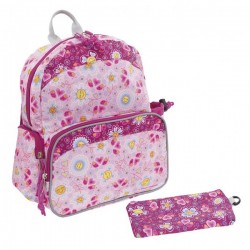 Laken Pink Children's Backpack with Thermal Pocket for Children Over 3 Katuki-Bugs and Flowers Laken Pink Children's Backpack with Thermal Pocket for Children Over 3 Katuki-Bugs and Flowers