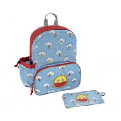 Laken Mochila Infantil Azul celeste 33 cm (3 años) con Bolsillo Térmico frontal Freskito Laken Mochila Infantil Azul celeste 33 cm (3 años) con Bolsillo Térmico frontal Freskito