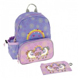 Laken Purple Children's Backpack 33 cm (3 years) with Unicorn Thermal Front Pocket Laken Purple Children's Backpack 33 cm (3 years) with Unicorn Thermal Front Pocket