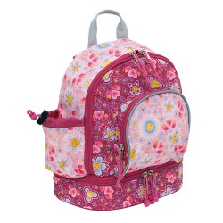 Laken Pink Children's Backpack 27 cm (2 years) with Thermal Pocket Katuki-Bugs and Flowers Laken Pink Children's Backpack 27 cm (2 years) with Thermal Pocket Katuki-Bugs and Flowers