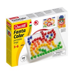 Quercetti Visual Pixel Arts Spiel 100 Pins 5 Farben