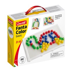 Quercetti Visual Pixel Arts Spiel 60 Pins 4 Farben