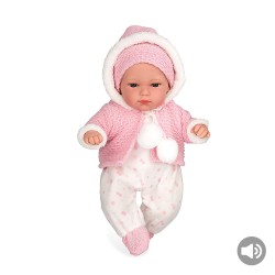 Bonecas Arias Elegance 33 cm Erea Rosa com Sons - 60254