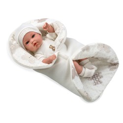 Bonecas Arias Elegance 33 cm Natal Beje com Manta - 60204