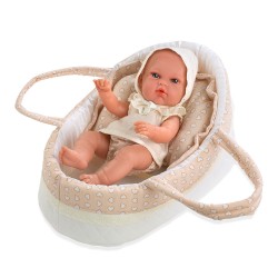 Bonecas Arias Elegance 33 cm Natal Beje com Alcofa - 60217