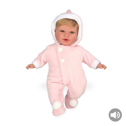 Muñecas Arias Elegance 42 cm Iria Rpsa Babygrow Polar + Sonido - 65227