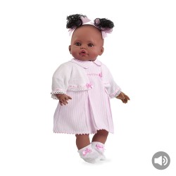 Muñecas Arias Elegance 42 cm Saira Rosa con Sonido - 6035