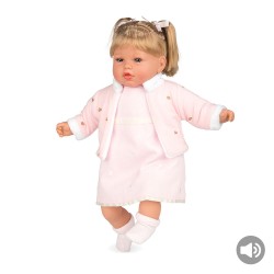 Muñecas Arias Elegance 50 cm Fanny Rosa con Sonido - 65243