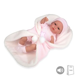 Muñecas Arias Elegance PB 33 cm Erea Rosa con Nana + Sonido - 50251