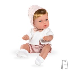 Muñecas Arias Elegance PB 33 cm Natal Rosa con Gorro - 50220