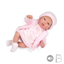 Muñecas Arias Elegance PB 38 cm Andie Rosa con Vestido Rosa + Sonido - 50259