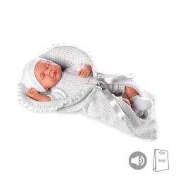 Muñecas Arias Elegance PB 45 cm Leo Gris con Sonido con Sonido - 55158