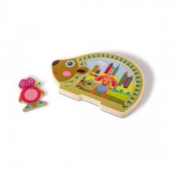 Oops Holz Mehrschichtiges Puzzle 4 Stück Stadt