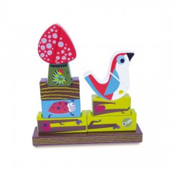 Oops Wooden Magnetic Puzzle 8/11 pcs Bird